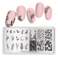 Born Pretty, Пластина для стемпинга 12*6 см 48709 BP-L003 Natural world, 1 шт