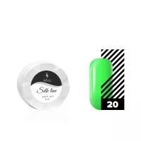 Гель-краска для тонких линий POLE Silk line №20 неоновый зеленый (6 мл.)