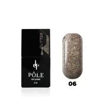 Гель-лак POLE - Glitter №06 - млечный путь (8 мл.)