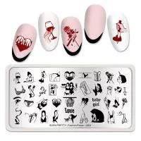 Born Pretty, Пластина для стемпинга 12*6 см 50897 BP-L004 Fashion power, 1 шт