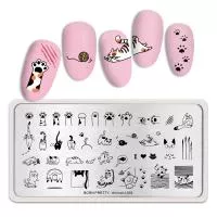 Born Pretty, Пластина для стемпинга 12*6 см 46748 BP-L003 Animal, 1 шт