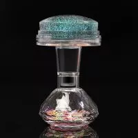 Born Pretty, Штамп 47323-01 Translucent Crystal Stamper&green glitter, 1 шт