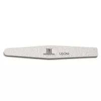 Пилка для ногтей ромб 120/240 хит продаж (серая) в индивидуальной упаковке TNL