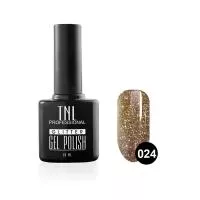 Гель-лак TNL - Glitter №24 - Коричневый (10 мл.)