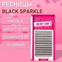 Ресницы черные Пучки-перья
