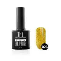 Гель-лак TNL - Glitter №26 - Золотой с крупным шиммером (10 мл.)