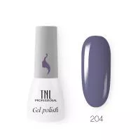 Гель-лак TNL 8 Чувств Mini №204 - синий лед (3,5 мл.)