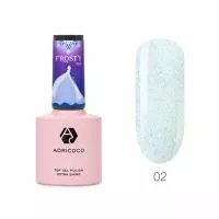 Закрепитель хамелеон для гель-лака  Frosty Top №02 со светоотражающими частицами, ADRICOCO, 8 мл