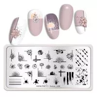Born Pretty, Пластина для стемпинга 12*6 см 49335 BP-L006 Texture, 1 шт