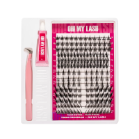 Набор черных накладных ресниц OH! MY LASH пучки 3в1 "Tokyo"