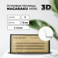 Пучковые ресницы Nagaraku (Нагараку) 3D