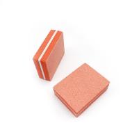 Микробаф с пластиковой прослойкой 100/180 оранжевый, 3.5*2.5 см упаковка 50 штук 