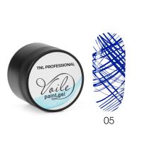 Гель-краска для тонких линий TNL Voile №05 паутинка (синяя), 6 мл.