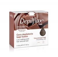 Depilflax Горячий воск для депиляции в брикетах 500 гр. - Шоколад