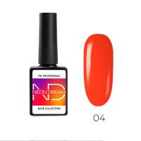 Цветная база TNL Neon dream base №04 - манговый чизкейк (10 мл.)