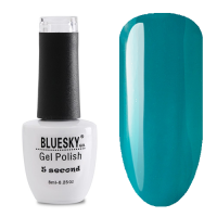 BlueSky, Гель-лак 5 Second #025, 8 мл (темно-бирюзовый)