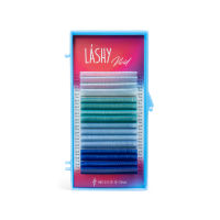 Ресницы цветные LASHY Vivid "Frost" - 16 линий - MIX