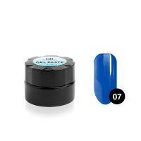 Гель-паста для дизайна ногтей TNL №07 (лазурно-синяя), 6 мл.