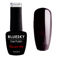 BlueSky, Гель-лак Favorite #006 (510), 8 мл (пурпурно-черный)