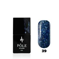 Гель-лак "POLE - Glitter" №39 - синий иней (8 мл.)