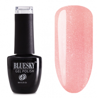 BlueSky, Гель-лак Shimmer крышечка с блестками #034, 8 мл (розово-коричневый)