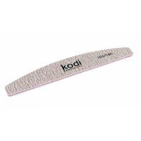 Пилка  для ногтей в форме "Полумесяц" Kodi абразивность 100/180 цвет: темно-серый ( 178/30/5)