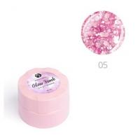 Гель для дизайна ногтей ADRICOCO Glow Bomb №05 "Розовый кристалл" (6 мл.)