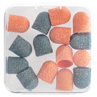 Колпачки песочные цветные в боксе Ø10мм, 15шт (01 80 грит)