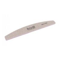 Пилка  для ногтей в форме "Полумесяц" Kodi абразивность 180/180 цвет:темно-серый (78/30/5)