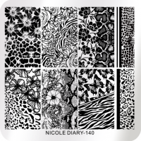 Nicole Diary, Пластина для стемпинга 6*6 см 48206 ND-140, 1 шт