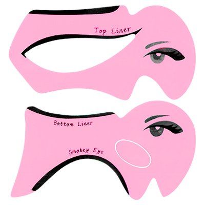 Трафареты для макияжа глаз H015-2, 2 шт. (02 Светло-розовые)