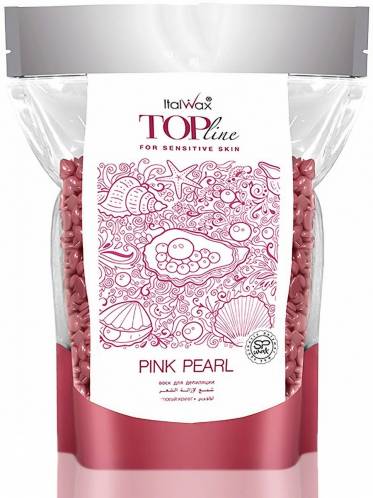 Воск горячий (пленочный)  ITALWAX Top Formula Pink Pearl (Розовый жемчуг)  гранулы 750гр